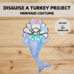 Disguise A Turkey Project | Mermaid Disguise | Pastel Ocean Theme Within Mermaid Turkey Disguise Template