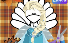 Disguise A Turkey-Queen Disguise-Resizable! – Etsy regarding Disguise A Turkey Elsa Template