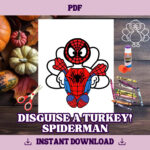 Disguise A Turkey Spiderman Template | Thanksgiving Craft Regarding Disguise A Turkey Spiderman Template