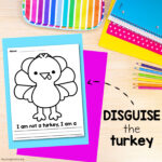 Disguise The Turkey   Coloring Pages   Teaching Mama Regarding Disguise A Turkey Project Template Lion