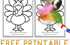 Disguise The Turkey – Free Printable Thanksgiving Activity – My with Turkey in Disguise Template Free Download