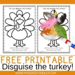 Disguise The Turkey   Free Printable Thanksgiving Activity   My Within Disguise The Turkey Template Free Download