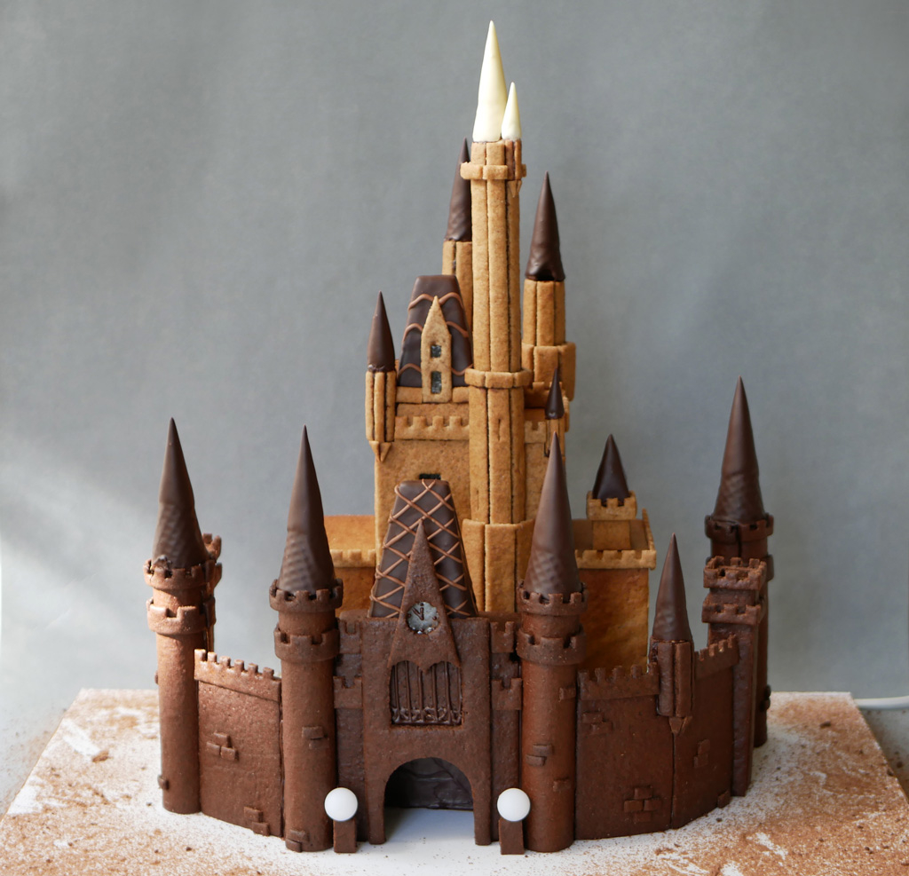 Disney Gingerbread Castle | Cake Lab intended for Castle Gingerbread House Template