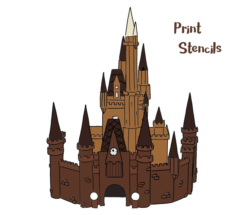 Disney Gingerbread Castle | Cake Lab within Gingerbread House Castle Template