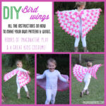 Diy Bird Wings With Regard To Kids Cape Feather Template