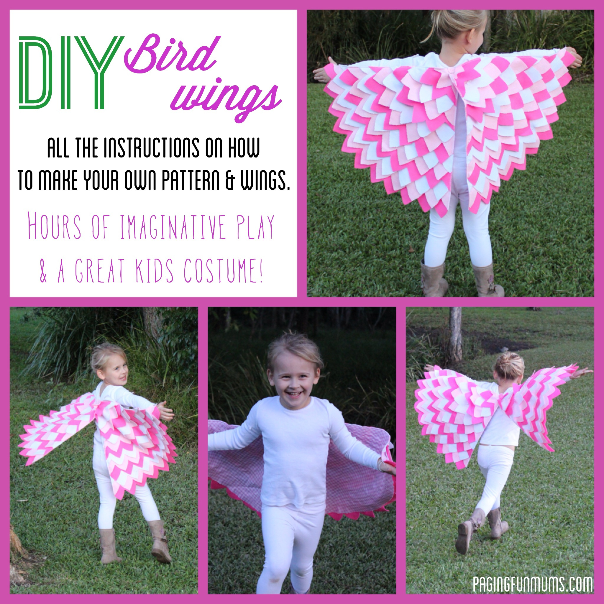 Diy Bird Wings with regard to Kids Cape Feather Template
