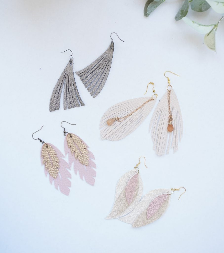 Diy Feather Earrings-4 Free Templates intended for Free Feather Template Earrings