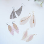 Diy Feather Earrings 4 Free Templates With Feather Earring Template