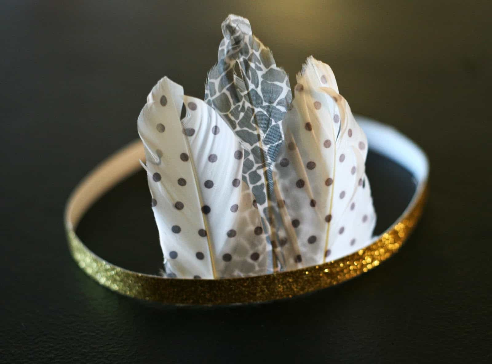 Diy // Feather Headband - The Quick Journey regarding Feather Headband Template 3-8 Inches