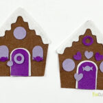 Diy Felt Gingerbread House [Free Pattern] | Fun Cloth Crafts Regarding Gingerbread House Felt Template