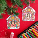 Diy Gingerbread House Ornament Frame   Crafting Cheerfully With Gingerbread House Ornament Template
