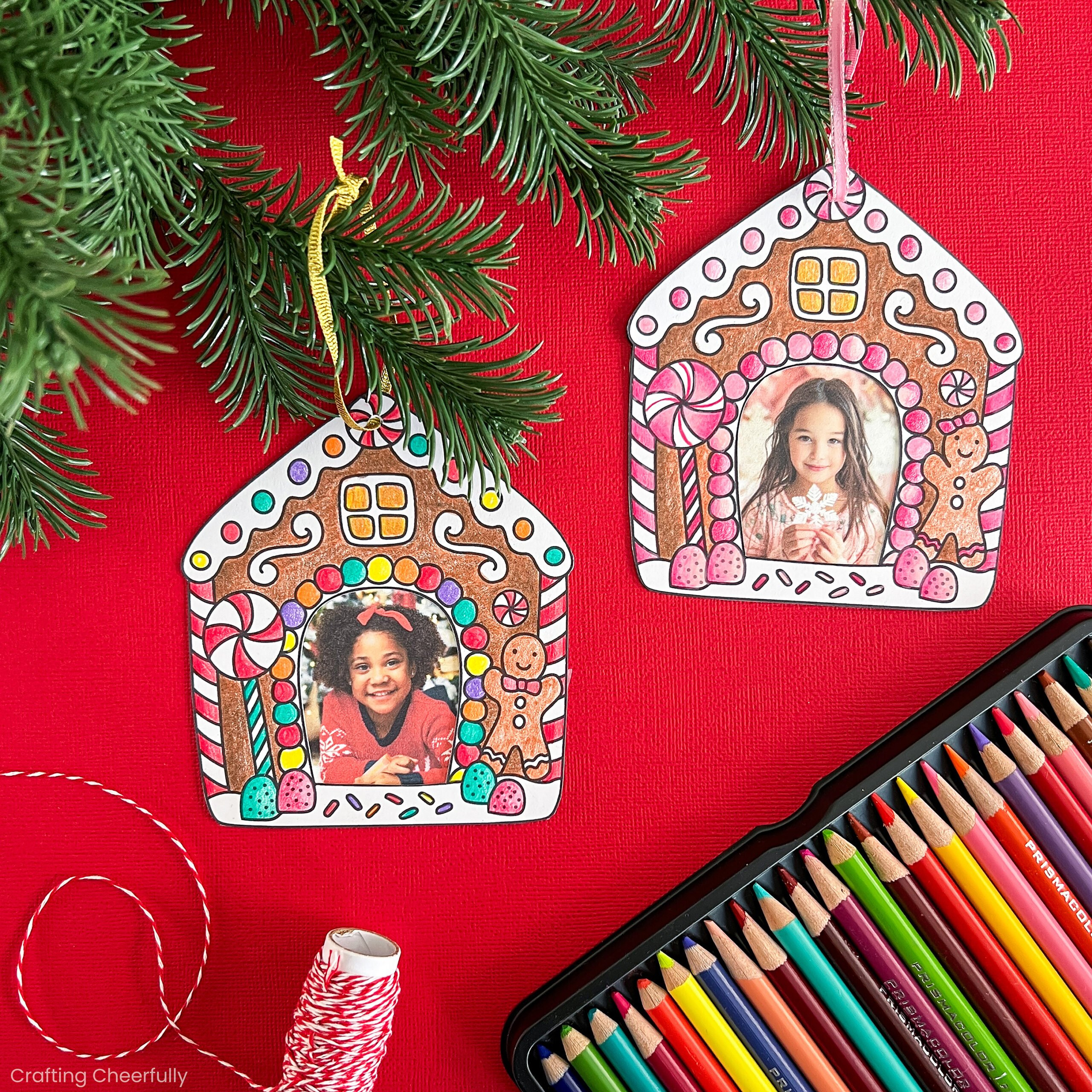 Diy Gingerbread House Ornament Frame - Crafting Cheerfully with Gingerbread House Ornament Template
