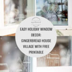 Diy Gingerbread House Window Stencils: Free Template For A Magical Pertaining To Gingerbread House Window Template