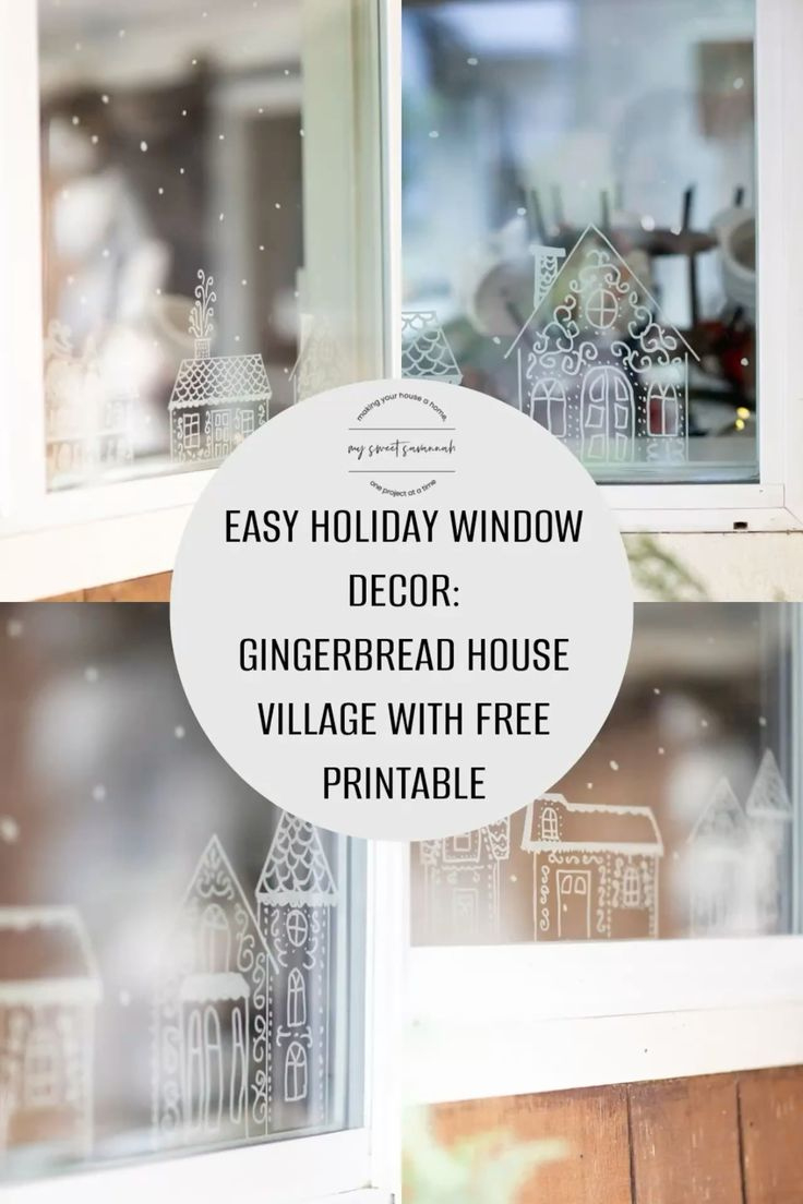 Diy Gingerbread House Window Stencils: Free Template For A Magical pertaining to Gingerbread House Window Template
