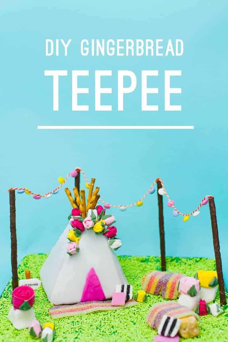 Diy Gingerbread Teepee And Recipe | Bespoke-Bride: Wedding Blog throughout Teepee Gingerbread House Template