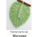 Diy Pattern Pdf Macrame Feather Regarding Leaf Printable Macrame Feather Template