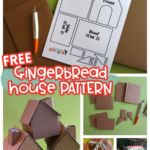 Diy Playdoh Gingerbread House Kits   A Girl And A Glue Gun Within Clay Gingerbread House Template