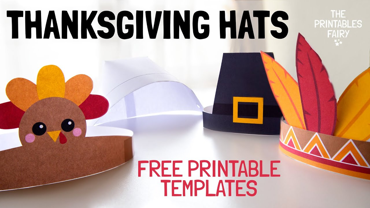 Diy Thanksgiving Hats For Kids - The Printables Fairy within Diy Turkey Hat Template