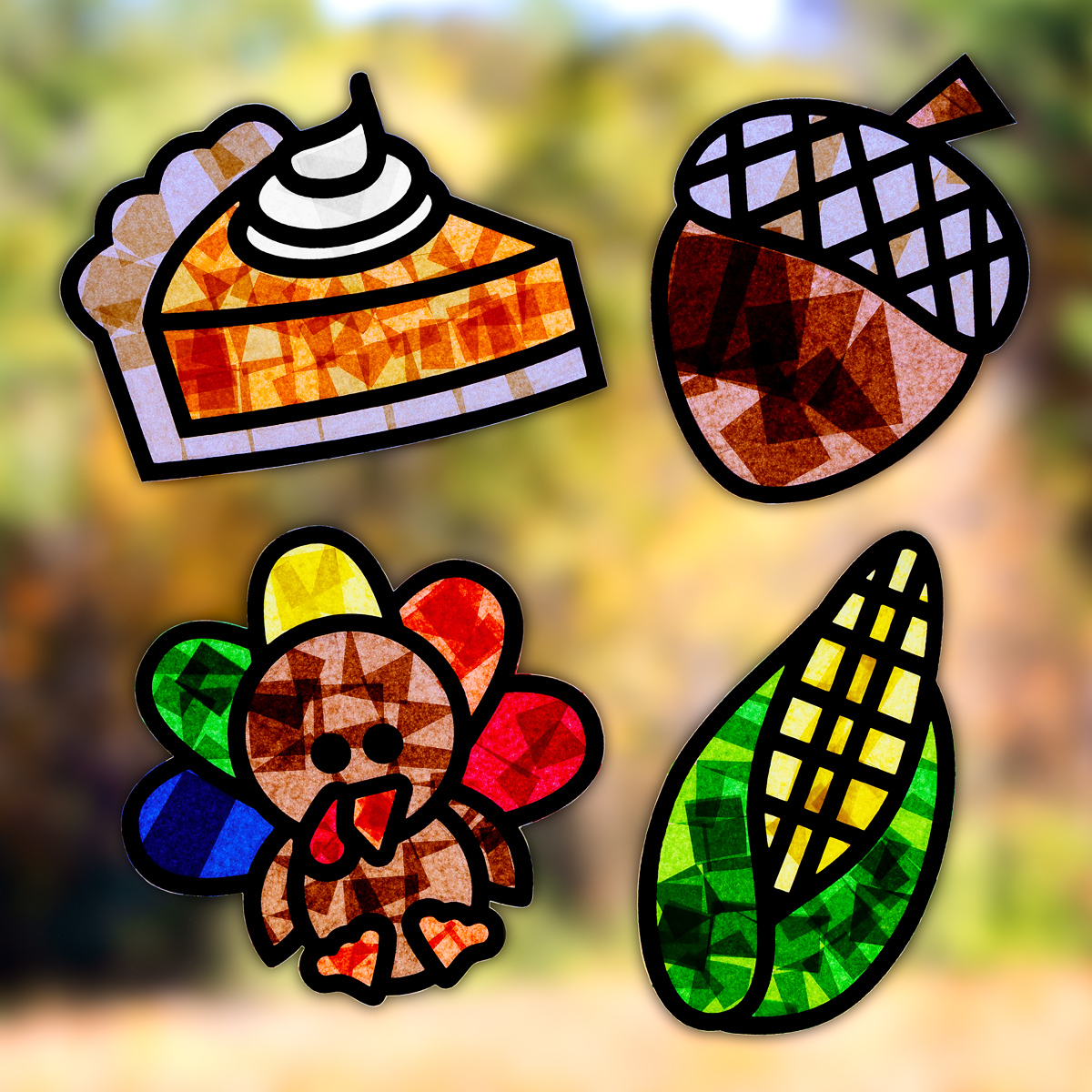 Diy Thanksgiving Suncatchers (Free Printable Templates within Turkey Suncatcher Template