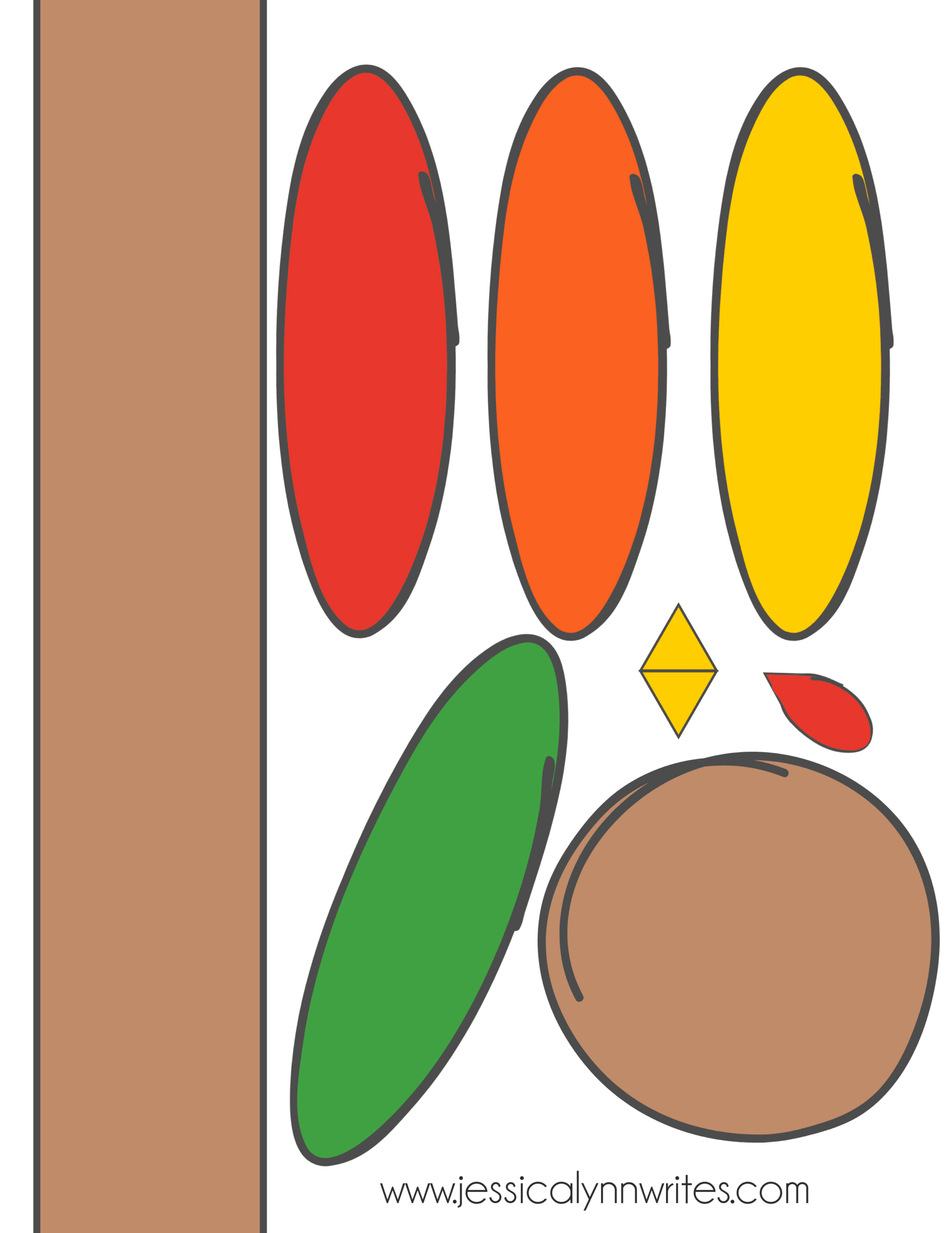 Diy Thanksgiving Turkey Headband • Jessica Lynn Writes throughout Turkey Beak And Gobbler Template