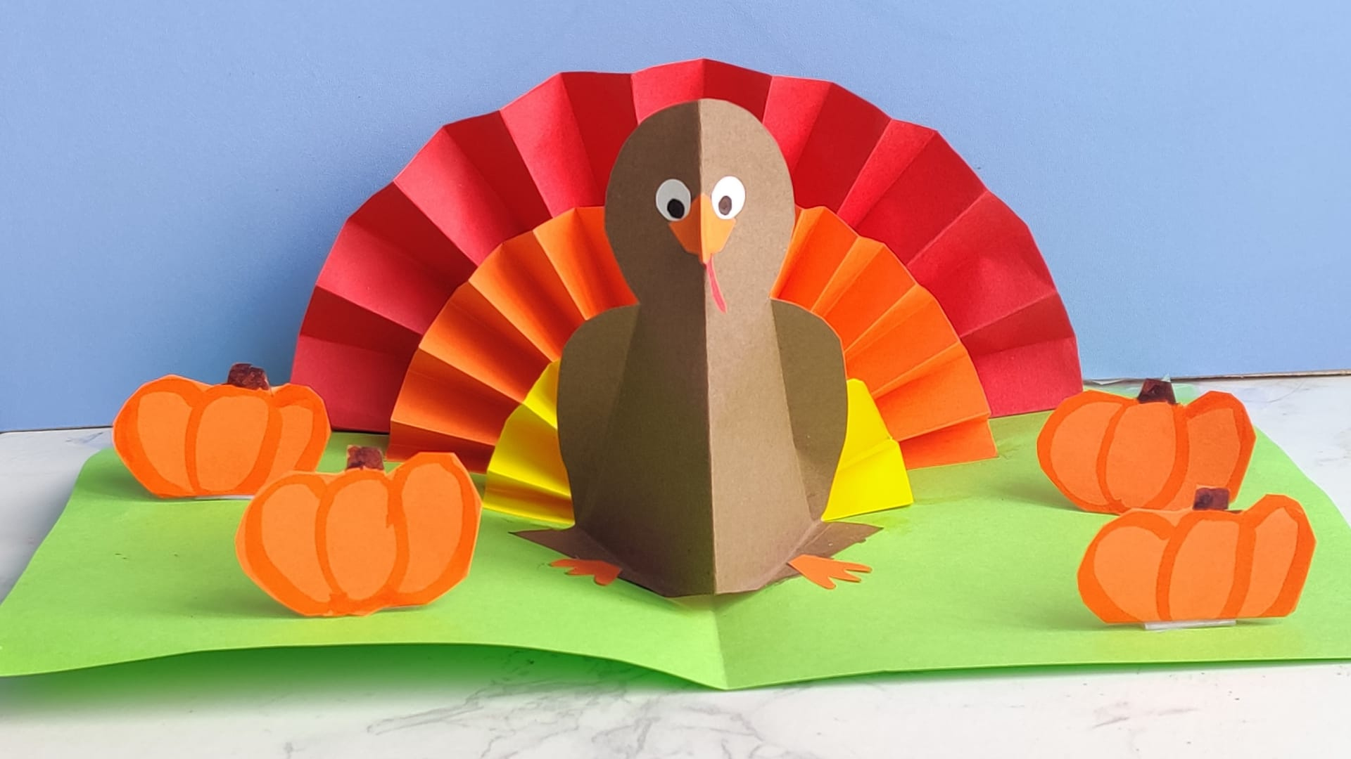 Diy Thanksgiving Turkey Pop Up Card - Artsy Craftsy Mom throughout Family Turkey Project Template 8x11