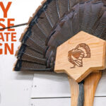 Diy Turkey Mount   Fan And Beard Plaque Pertaining To Diy Turkey Fan Plaque Template