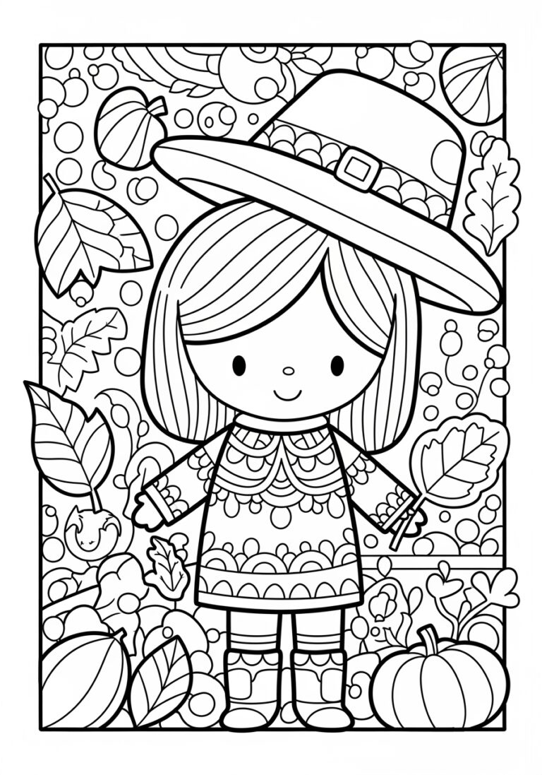 Dltk Coloring Page Fall: Printable Autumn Art&amp;quot; with regard to Dltk Template Printing Turkey