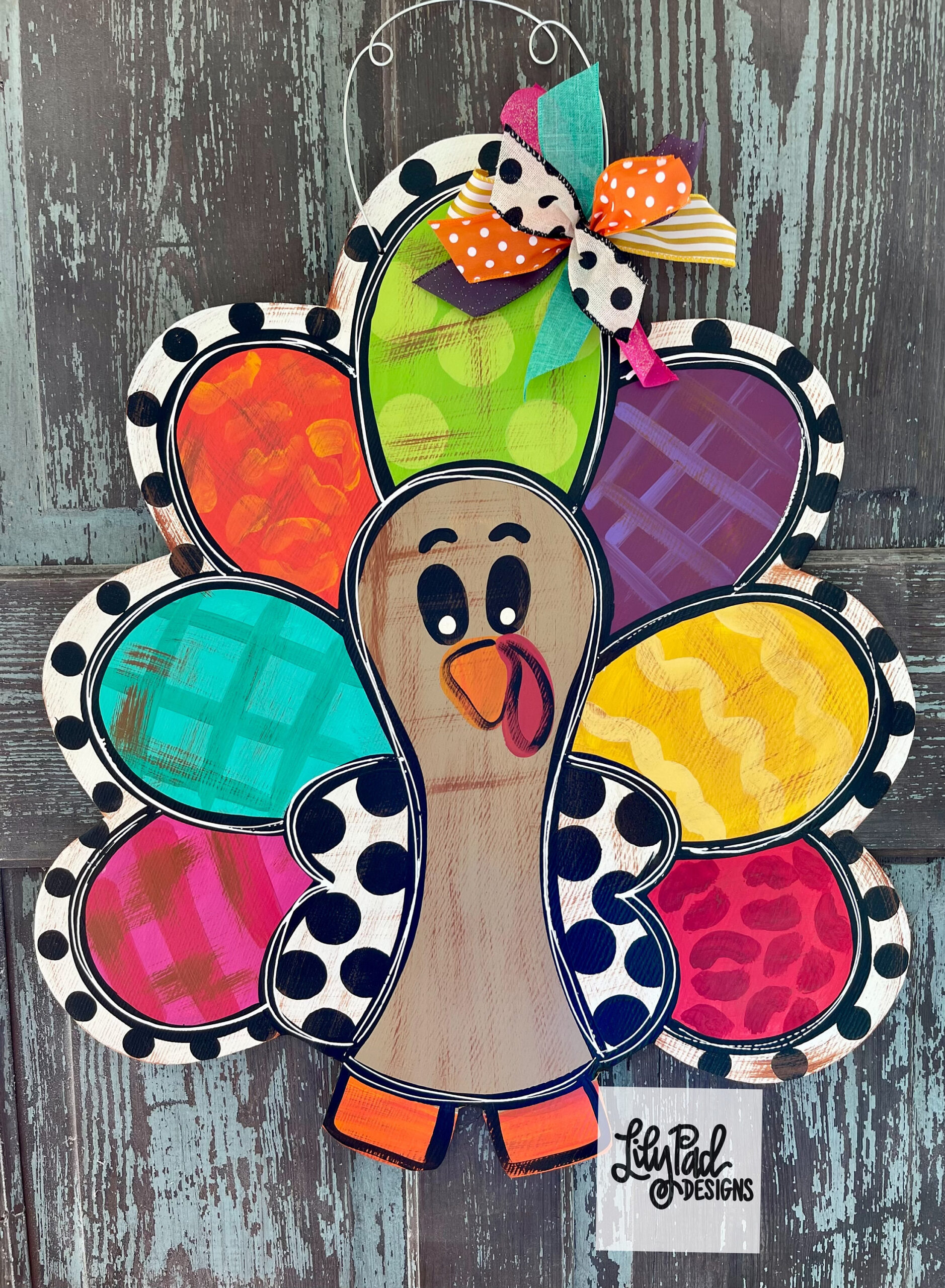 Door Hanger Template -Colorful Turkey - Etsy inside Turkey Door Hanger Template