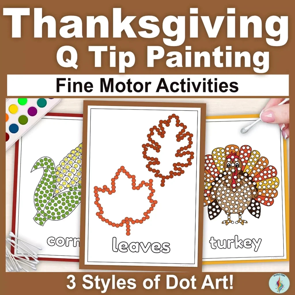 Dot Painting: Fun Fine Motor Activities For Kids for Dot Painting Templates Q Tip Painting Turkey