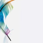 Download A Colorful Feather Background With A White Background Regarding Feather Background Template