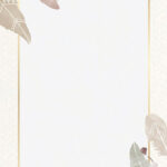 Download Premium Vector Of Watercolor Feather Frame Vector Pertaining To Feather Frame Template