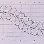 Drafting A Running Feather Inside Feather Template For Quilting