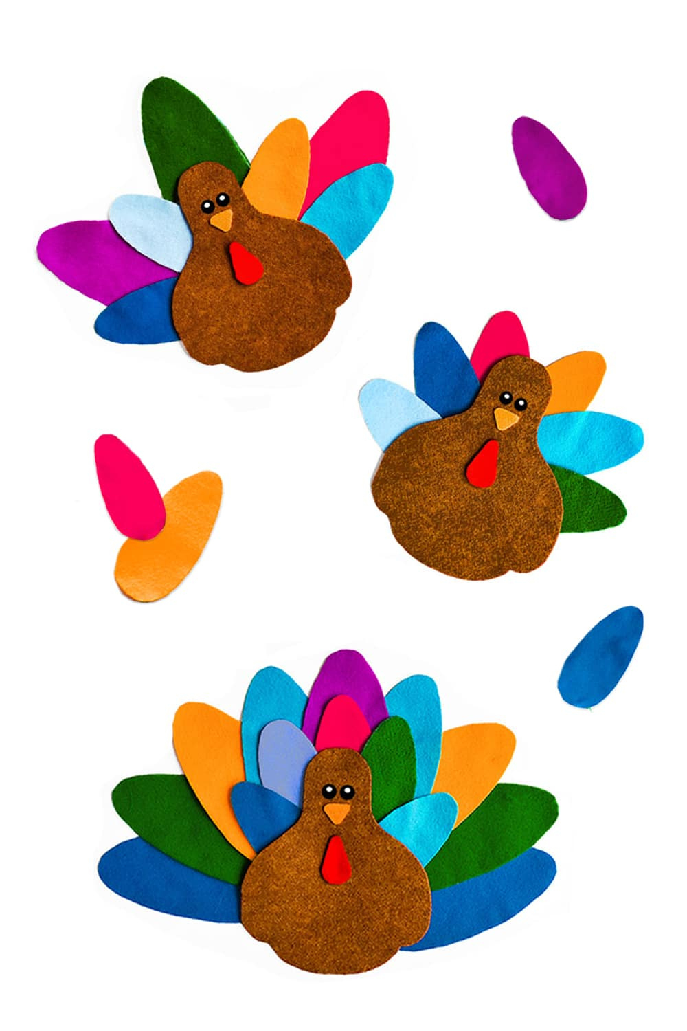 Easy Diy Felt Turkeys For Cute November Preschool Activities regarding Felt Turkey Template