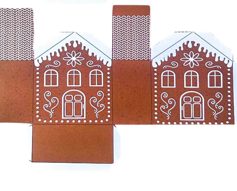 Easy Diy Gingerbread House Ornaments: 3D Free Printable regarding Free Printable Paper Gingerbread House Templates