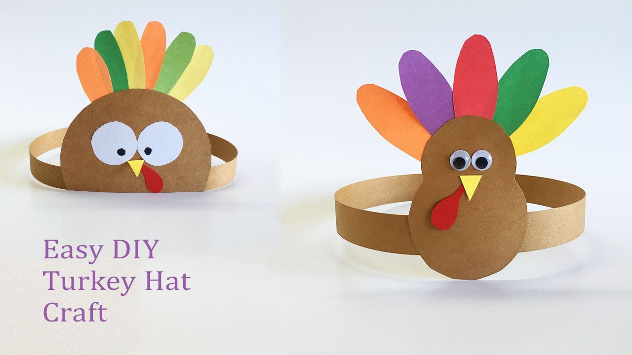 Easy Diy Turkey Hat Craft | Thanksgiving Craft For Kids | Paper Turkey Hats inside Paper Turkey Hat Template