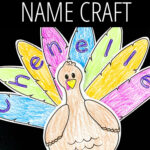 Easy Editable Thanksgiving Turkey Name Craft For Kids Intended For Name Turkey Craft Template