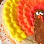 Easy Turkey Cake | Sugar Cookie Cake With Buttercream Within Turkey Cake Template