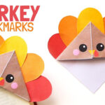 Easy Turkey Corner Bookmark   Diy Thanksgiving Paper Craft With Regard To Turkey Bookmark Template