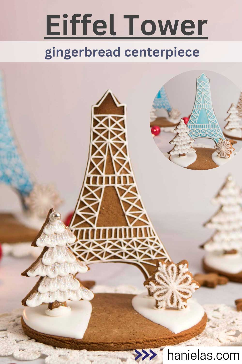 Eiffel Tower Gingerbread Centerpiece - Haniela&amp;#039;S: Recipes And with Eiffel Tower Gingerbread House Template