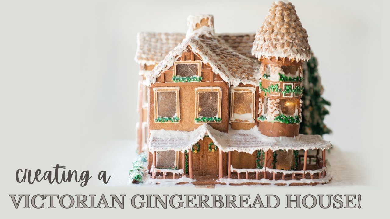 Epic Gingerbread House 2020 | Creating A Victorian Gingerbread Mansion with Victorian Gingerbread House Template