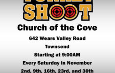 Events For November 2025 – Church Of The Cove within Turkey Shoot Flyer Template