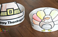 🦃 Thanksgiving Hats – Free Printable Craft For Kids intended for Printable Turkey Hat Template