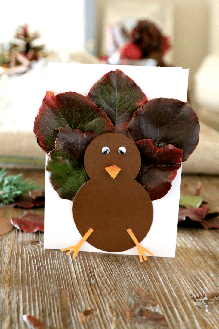 Leaf Turkey Template