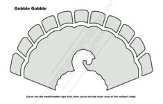 Fall/Thanksgiving: Turkey (Free Pumpkin Stencil – Pumpkin Pattern with Pumpkin Carving Templates Turkey