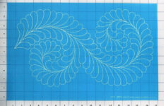 Fancy Feather Border Stencil in Feather Border Quilt Template