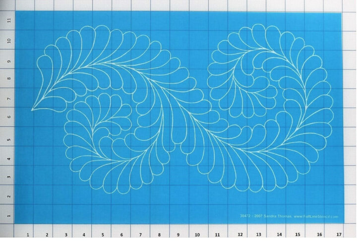 Feather Border Quilt Template