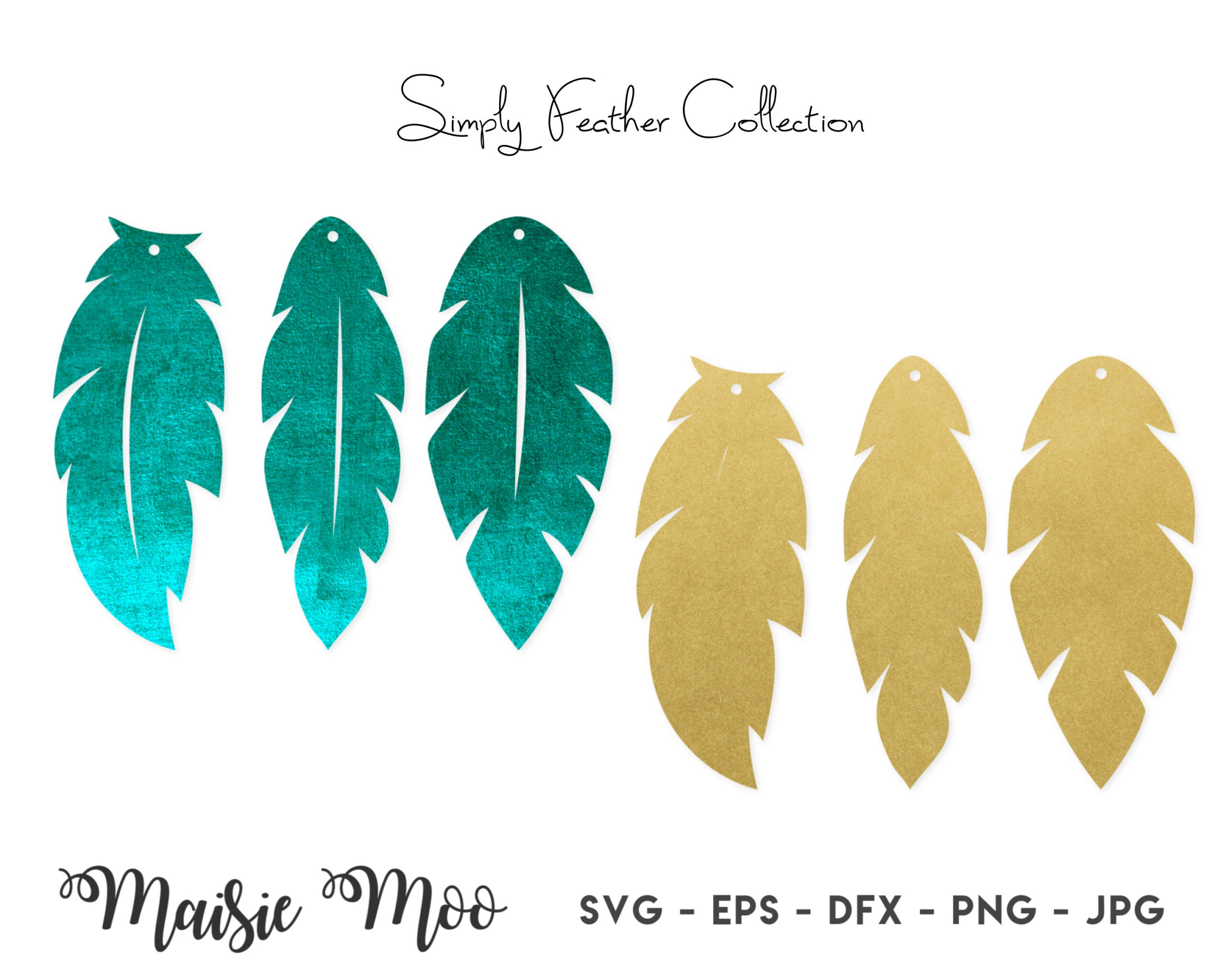 Faux Leather Feather Earring Svg Templates, Feather Earring Svg regarding Cricut Feather Template