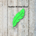 Feather #5 Vinyl Decal Regarding Feather Vinyl Template