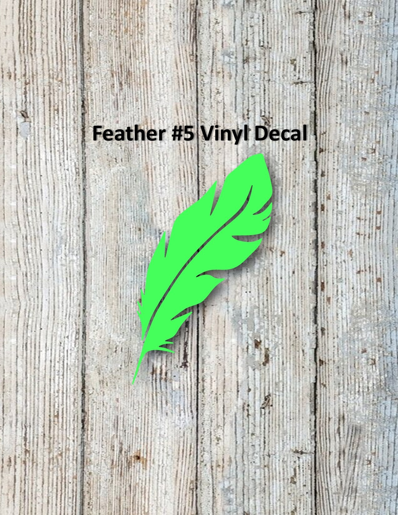 Feather #5 Vinyl Decal regarding Feather Vinyl Template