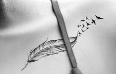Feather Bird Temporary Tattoo – Etsy pertaining to Feather Helix Tattoo Template